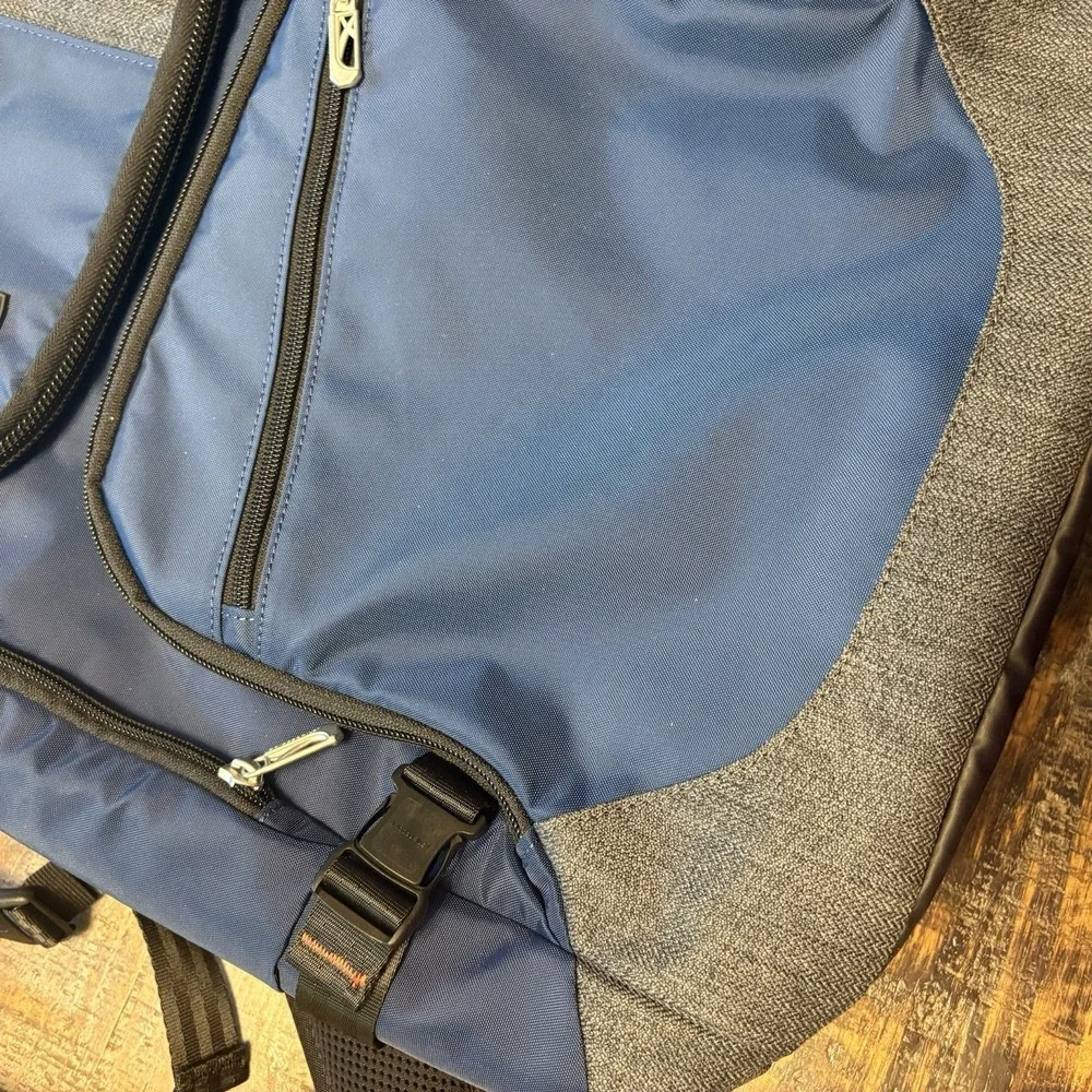 Briggs & Riley BRX Excursion Backpack Blue Travel Work Commuter Bag BP240-44